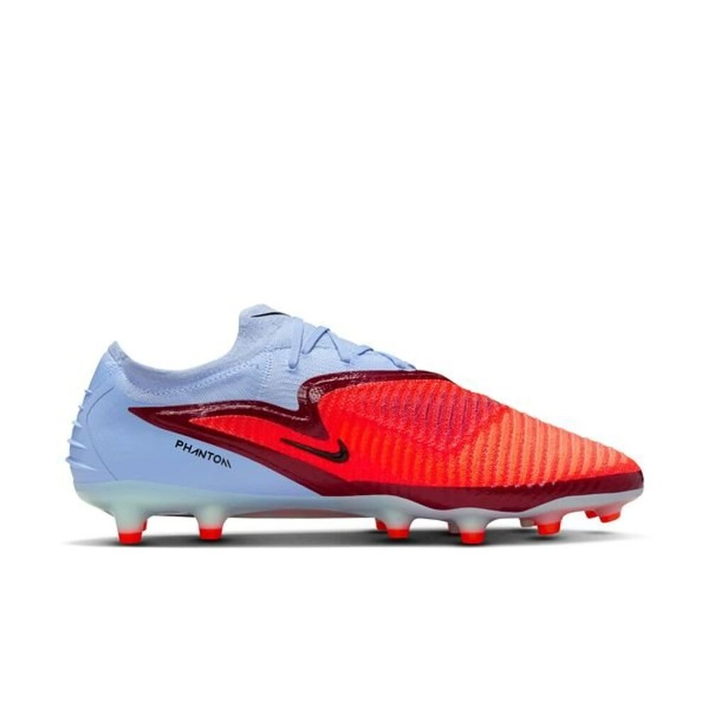 Nike Phantom Men's Soccer Cleats in Light Blue and Red